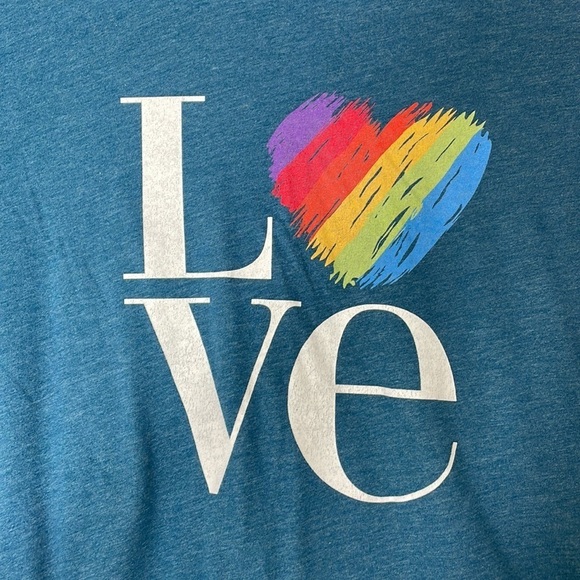 NWOT. Bella + Canvas Men’s Large “Love” Graphic T Shirt. - Picture 2 of 5